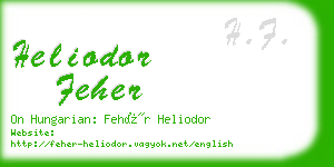 heliodor feher business card